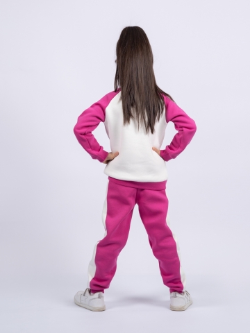314-М. Свитшот + Штаны, малина, хлопок 65%, 35% ПЭ, 3-х нитка (начес) 80,86,92