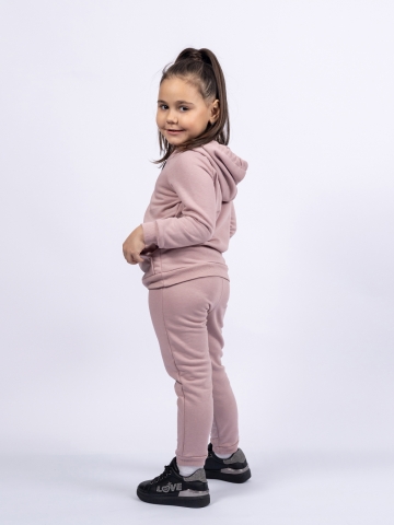 311-ПУ. Свитшот с капюшоном + Штаны, хлопок 65%, 35% ПЭ, 3-х нитка ( без начеса) пудра 98,104,110,116