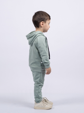 311-ОЛ. Свитшот с капюшоном + Штаны, хлопок 65%, 35% ПЭ, 3-х нитка ( без начеса) олива 80,86,92